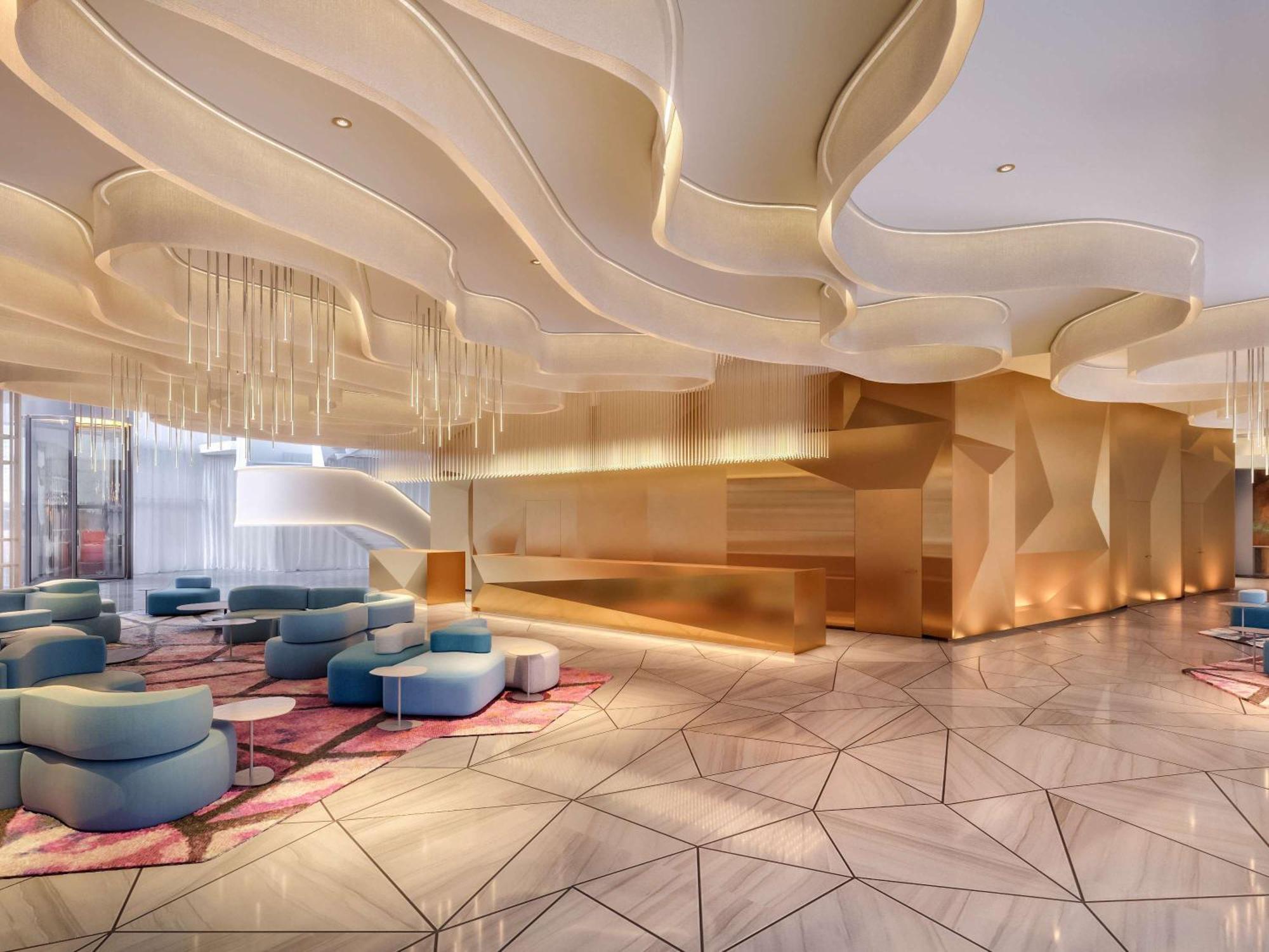 Moevenpick Hotel & Apartments Ghala Маскат Екстер'єр фото The lobby of the hotel
