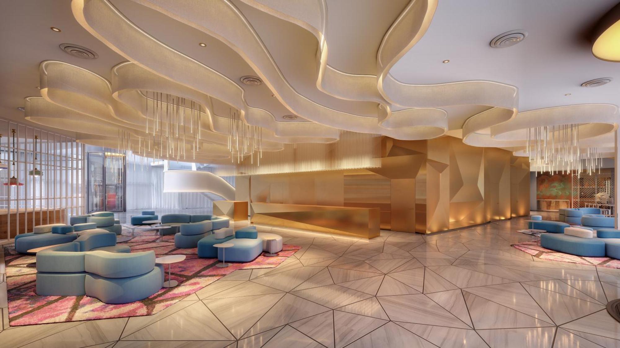 Moevenpick Hotel & Apartments Ghala Маскат Екстер'єр фото The lobby of the hotel
